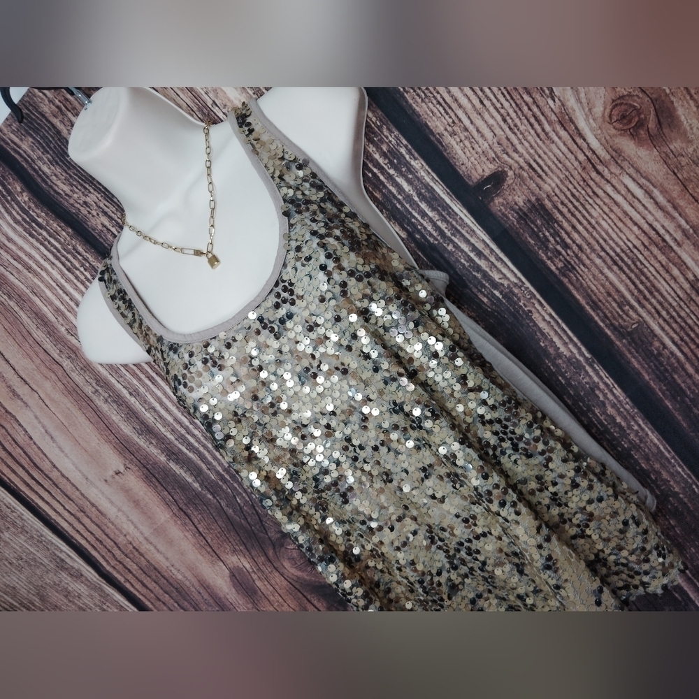 BKE Boutique Sequin Tank Top Size XS - Picture 2 of 4